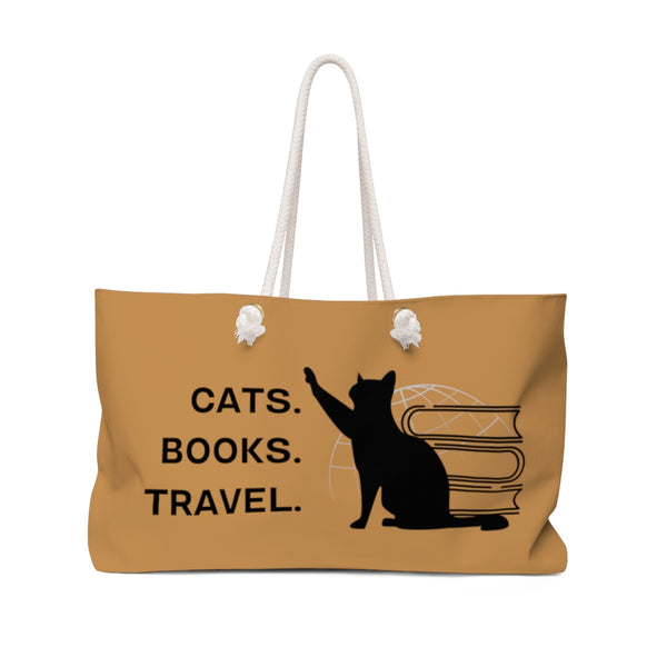 CATS. BOOKS. TRAVEL. | Weekender Bag