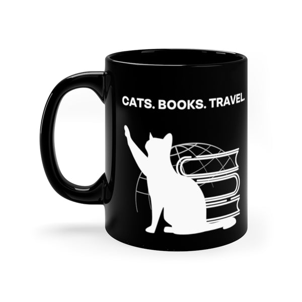 CATS. BOOKS. TRAVEL. | Mug 11 oz.