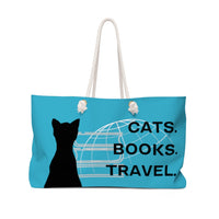 CATS. BOOKS. TRAVEL. with Sneaky Tail 🐈‍⬛  | Weekender Bag